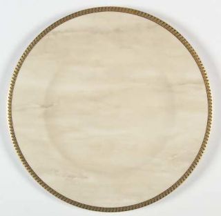 Nikko Inca Gold Service Plate (Charger), Fine China Dinnerware   White, Gold Enc
