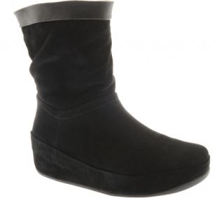 Womens FitFlop Crush Suede   Black Boots