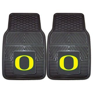 Fanmats Oregon 2 piece Vinyl Car Mats (100 percent vinylDimensions 27 inches high x 18 inches wideType of car Universal)