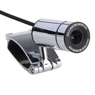 8 Megapixel Mini Clip On USB 2.0 Webcam (Silver)