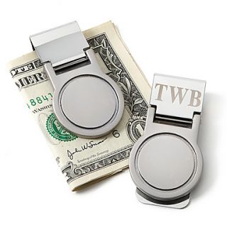 Personalized Etched Mirror Money Clip