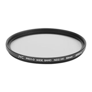 Genuine JYC Super Slim High Performance Wide Band ND2 Filter 58mm