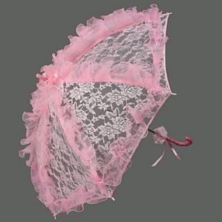 Pink Lace Wedding Umbrella