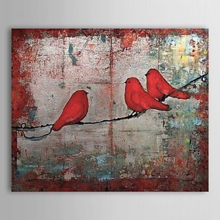 Hand painted Animal Bird Oil Painting with Stretched Frame 20 x 24