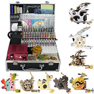 6 Alloy Tattoo Gun Kit for Lining and Shading