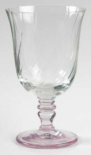 Lenox Aspect Lavender Water Goblet   Clear Optic Bowl,Lavender Stem/Base