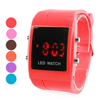 Mens Plastic Digital LED Wrist Watch (Assorted Colors)
