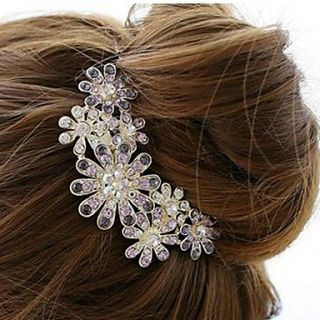 Gorgeous Alloy With Rhinestone Wedding/Special Occasion Hair Combs/Headpiece