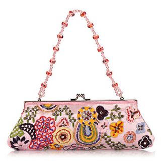 Elegant Cotton with Multicolor Beading Evening Handbag/Clutches(More Colors)