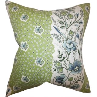 Elske Floral Down Filled Throwpillow Cactus Green