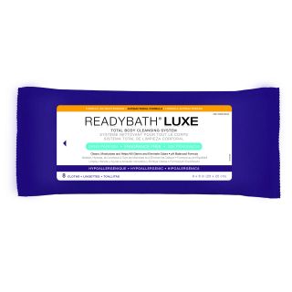 Readybath Luxe Total Body Cleansing Heavyweight Washcloths, Antibacterial Formula, Fragrance free (case Of 24)