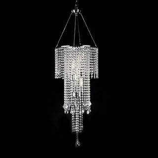 Artistic 7   Light Pendant Lights with Crystal Beads in Round
