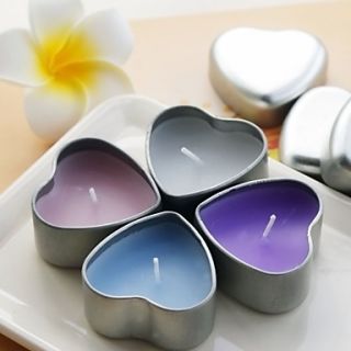 Lovely Candle With Heart Shaped Tin Holder (More Colors)