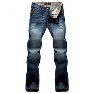 Trendy Large Size Straight Jeans