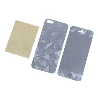 3D Front and Back Screen Protector with Cleaning Cloth for iPhone 5