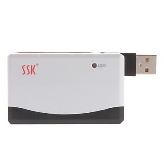 SSK USB 2.0 Card Reader for SD, MS, MicroSD, M2 Card