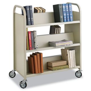 Safco Steel Slant Shelving Book Cart