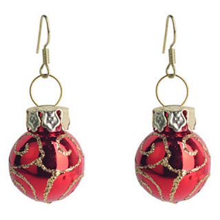 Christmas Eggs Gold Plated Copper Earrings