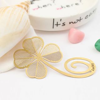 Lovely Clover Shaped Alloy Bookmarks