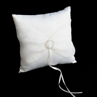 Rhinestone Wedding Ring Pillow