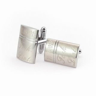 Personalized Rectangular Cufflinks