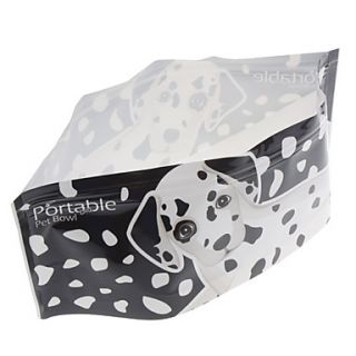 Foldable and Lovely Pet Water Bowl for Dogs Cats (Random Pattern)