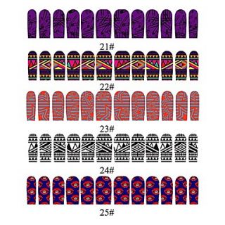 12PCS Nail Art Nail Stickers Five Pattern To Choose