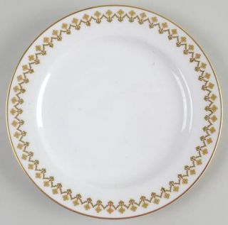 Haviland Schleiger 570 Salad Plate, Fine China Dinnerware   H&Co,Green Scrolls,R
