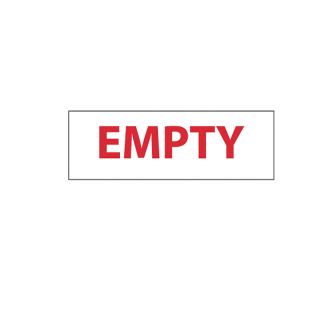 Nmc Vinyl Safety Signs  12X4   Empty
