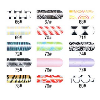 16 PCS Nail Foil Art Popular Full Cover Stickers Manicure