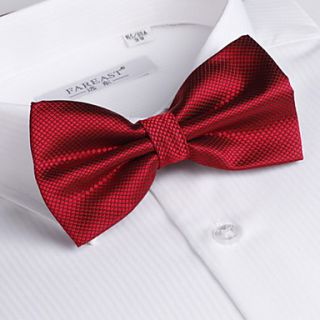 Mens Trendy Casual Check Bow Tie