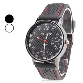 Unisex Plastic Analog Quartz Wrist Watch (Black)
