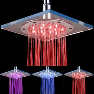 8 inch 12 LED Acrylic Ceiling Shower Head (Assorted Colors)