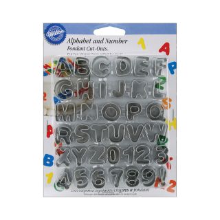 Wilton Fondant Cut Out Tool, Alphabet and Numbers
