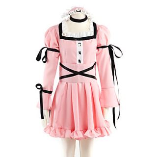 Cosplay Costume Inspired by The Future Diary Minene Uryu Pink Lolita Dress