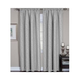 Elrene Zen Back Tab/Rod Pocket Curtain Panel, Gray