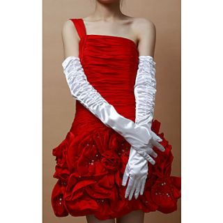 Lovely Elastic Satin Fingertips Elbow Length Womens Wedding/Evening Gloves (More Colors)