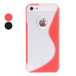 S Shape TPU Hard Case for iPhone 5 (Assorted Colors)