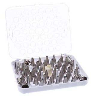 DIY Cake Decoration Stainless Steel Flower Making Nozzles Set (52 Pack)