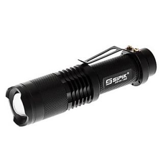 Sipik SK98 Zoom 5 Mode Cree XM L T6 LED Flashlight (1000LM, 1x18650)