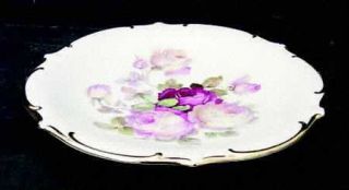 Schumann   Bavaria Antique Rose Salad Plate, Fine China Dinnerware   Pink/Yellow
