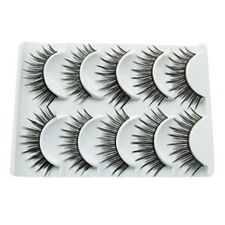 5 Pair Black Fiber eyelash False Eyelashes (5 022)