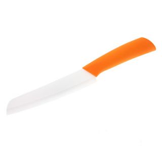 15.3cm Ceramic Chef Knife with Orange Handle