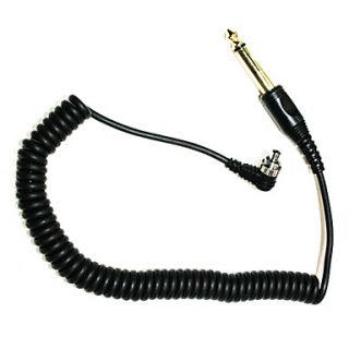 3.5mm to Male FLASH PC Sync Cable Cord with Screw Lock (1m)