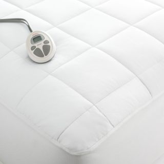 Sunbeam Premium Heated Mattress Pad, White