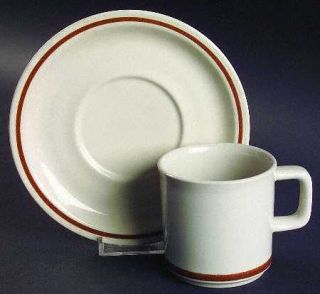 Camelot Spring Meadow Flat Cup & Saucer Set, Fine China Dinnerware   Stoneware,