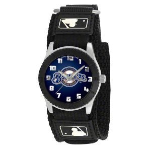 Milwaukee Brewers Game Time Pro Rookie Kids Watch Black