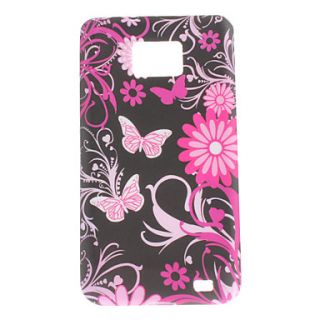 Flower and Butterfly Soft Case for Samsung Galaxy S2 I9100