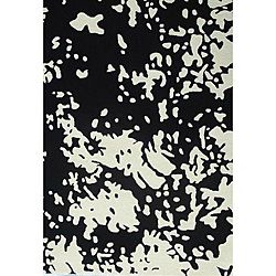 Hand tufted Cloud Wool Rug (6 X 9) (whitePattern GeometricMeasures 1 inch thickTip We recommend the use of a non skid pad to keep the rug in place on smooth surfaces.All rug sizes are approximate. Due to the difference of monitor colors, some rug colors