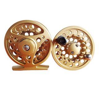 5/6 75mm Fly Reel with a Spare Spool (Black/Silver/God)